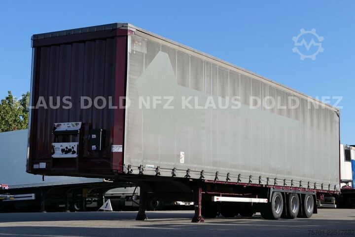 تریلر نیمه باز با چادر برزنتی KRONE SD Pritsche Plane XL MegaLiner Edscha Bordwände