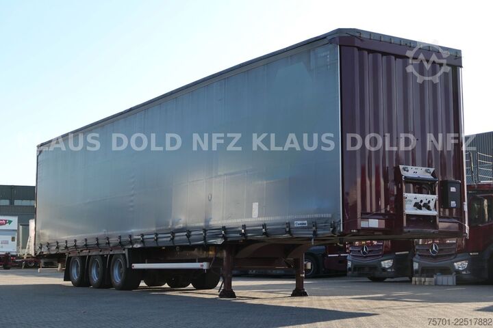 تریلر نیمه باز با چادر برزنتی KRONE SD Pritsche Plane XL MegaLiner Edscha Bordwände