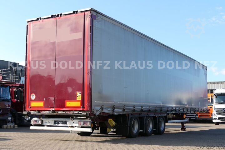 تریلر نیمه باز با چادر برزنتی KRONE SD Pritsche Plane XL MegaLiner Edscha Bordwände