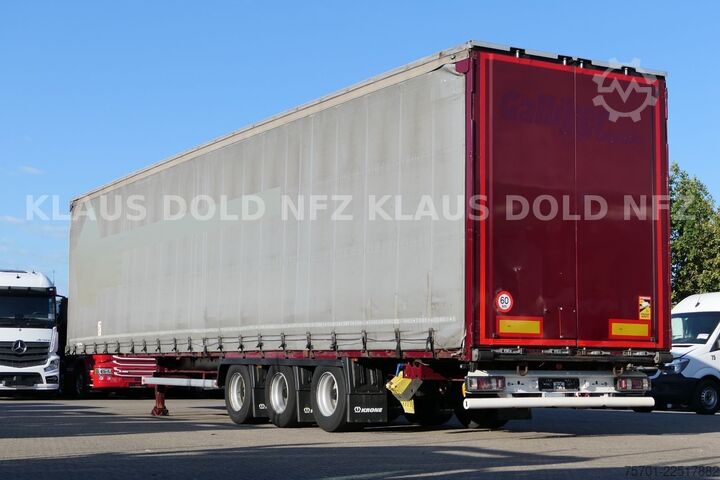 تریلر نیمه باز با چادر برزنتی KRONE SD Pritsche Plane XL MegaLiner Edscha Bordwände