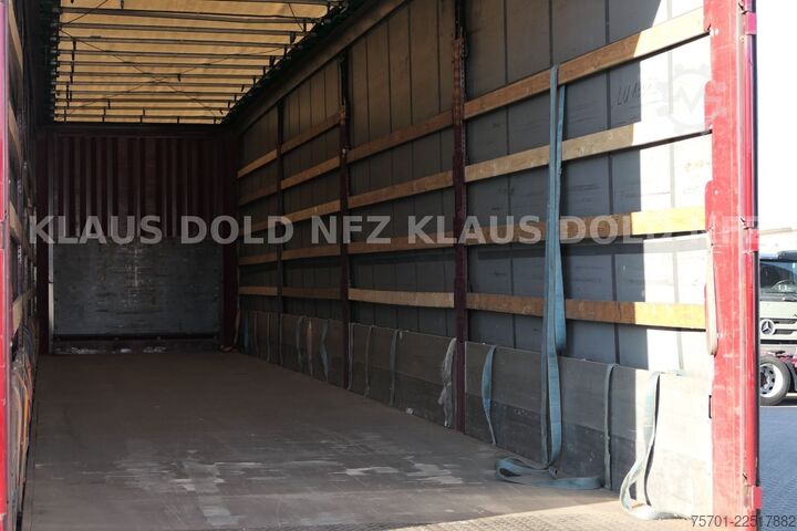 تریلر نیمه باز با چادر برزنتی KRONE SD Pritsche Plane XL MegaLiner Edscha Bordwände