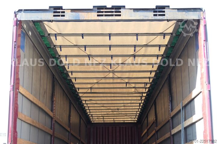 تریلر نیمه باز با چادر برزنتی KRONE SD Pritsche Plane XL MegaLiner Edscha Bordwände
