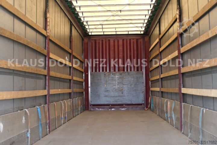 تریلر نیمه باز با چادر برزنتی KRONE SD Pritsche Plane XL MegaLiner Edscha Bordwände