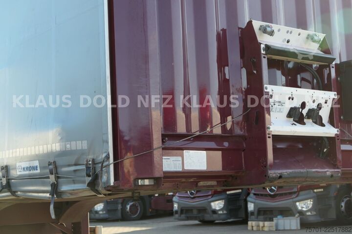تریلر نیمه باز با چادر برزنتی KRONE SD Pritsche Plane XL MegaLiner Edscha Bordwände