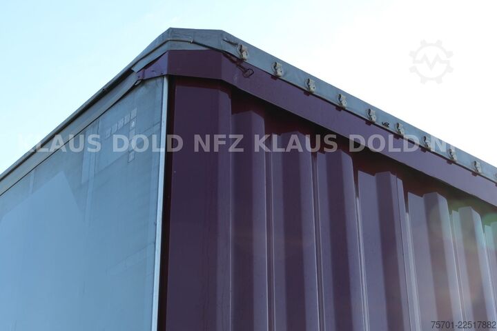 تریلر نیمه باز با چادر برزنتی KRONE SD Pritsche Plane XL MegaLiner Edscha Bordwände