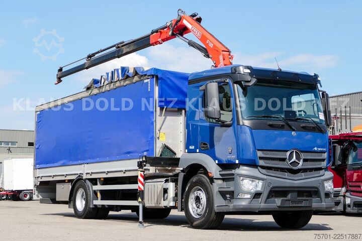 جرثقیل نصب‌شده روی کامیون MERCEDES-BENZ Actros 1836 Stahl Transport Kran Fassi F125 Funk