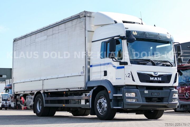 کامیون تخت با روکش برزنتی MAN TGM 18.320 Pritsche Plane LBW Euro 6