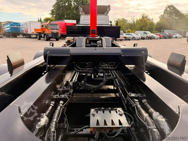 Tipper semitrailer  WIESE 3-Achs Abrollkippe-Sattelauflieger