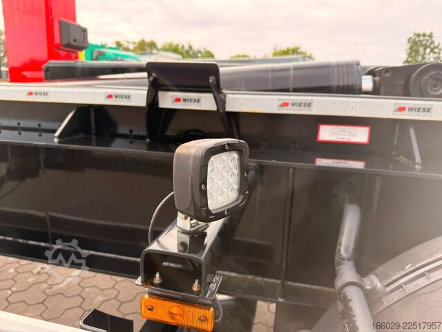 Tipper semitrailer  WIESE 3-Achs Abrollkippe-Sattelauflieger