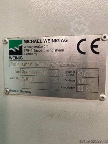 Høvlemaskine Weinig Powermat 2400  (7 spindle 50mm)