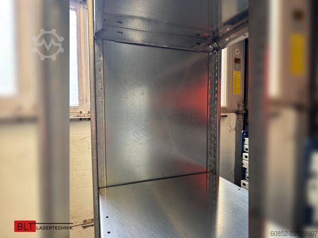  ca. 30,06 lfm. Fachbodenregale META Clip H: 250 cm , T: 40 cm , 100 kg pro Ebene