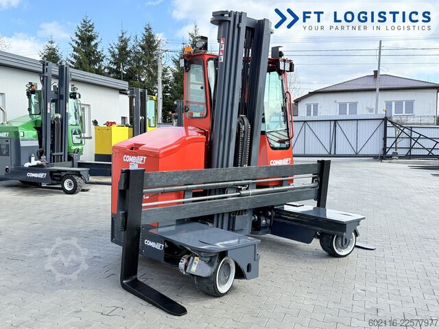 τετραπλής κατεύθυνσης περονοφόρο όχημα Combilift C3000ET TRIPLEX 5940 WIDE FORK POSITIONE