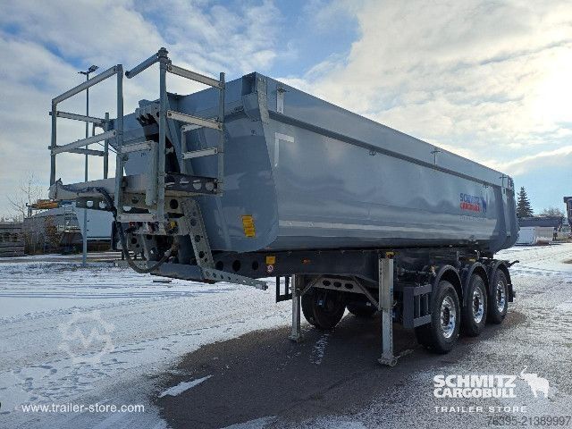 Semi-reboque basculante Schmitz Cargobull Semitrailer Tipper Steel half pipe body 25m³