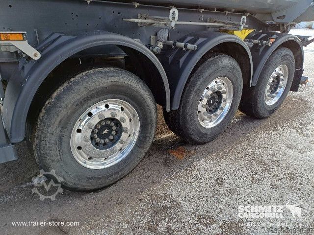 Semi-reboque basculante Schmitz Cargobull Semitrailer Tipper Steel half pipe body 25m³
