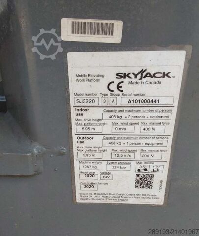 কাঁচি লিফট Skyjack SJ III 3220 Elektro 8,10 m