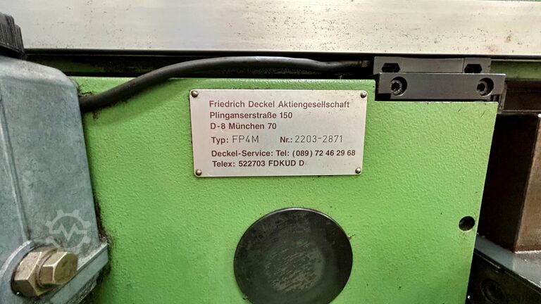 Mesin frais perkakas Friedrich Deckel FP4M
