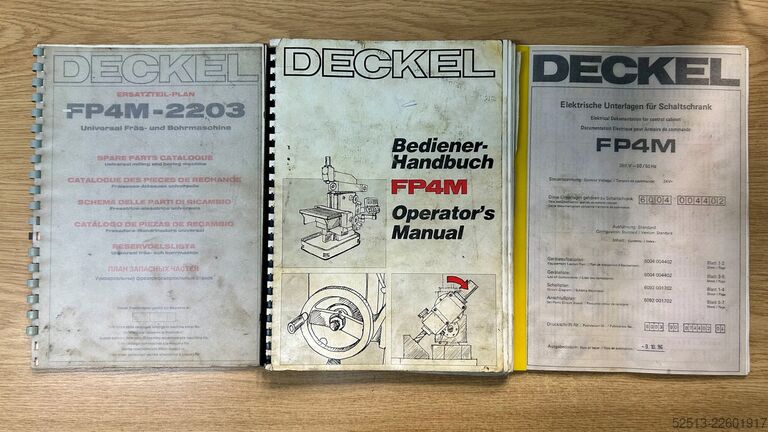 Mesin frais perkakas Friedrich Deckel FP4M