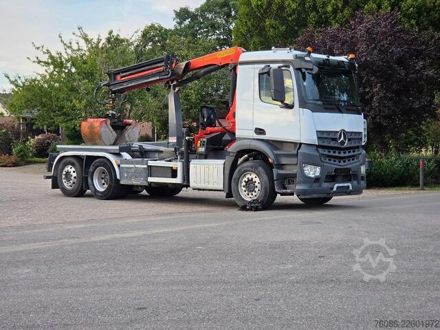 Système de bras à crochet Mercedes-Benz Arocs KRAAN/HAAK!! EURO6!! BELGIUM TRUCK!