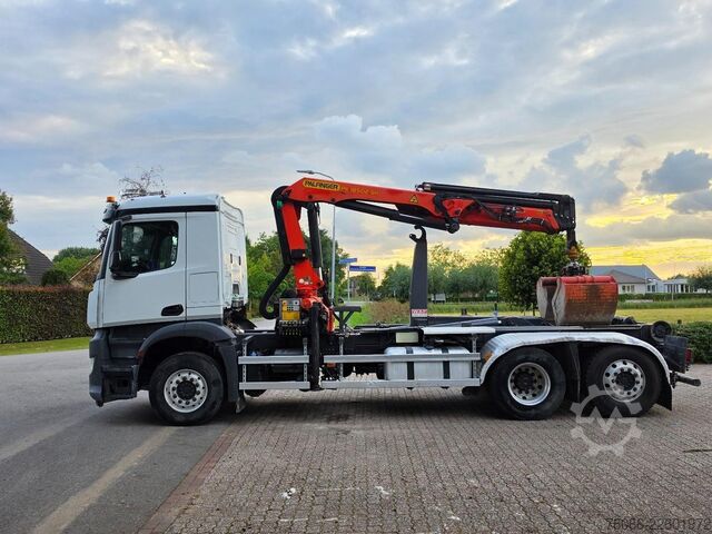Système de bras à crochet Mercedes-Benz Arocs KRAAN/HAAK!! EURO6!! BELGIUM TRUCK!