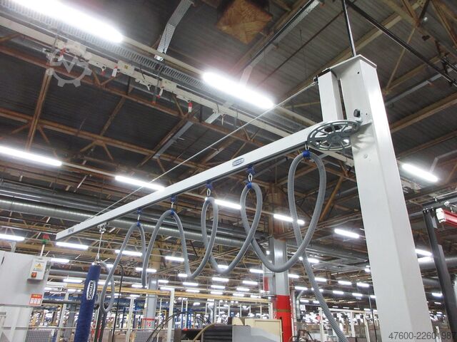 Stĺpový otočný žeriav, otočný žeriav, 4,6 m, 50 kg Schmalz Jumbo Flex Drehkran Vacuumsauger Vacupowerlift Vacuum Sauger Saugheber