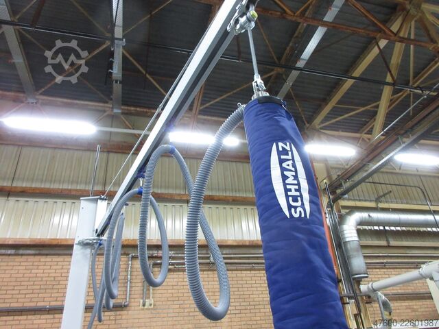 Stĺpový otočný žeriav, otočný žeriav, 4,6 m, 50 kg Schmalz Jumbo Flex Drehkran Vacuumsauger Vacupowerlift Vacuum Sauger Saugheber
