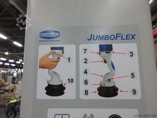 Stĺpový otočný žeriav, otočný žeriav, 4,6 m, 50 kg Schmalz Jumbo Flex Drehkran Vacuumsauger Vacupowerlift Vacuum Sauger Saugheber