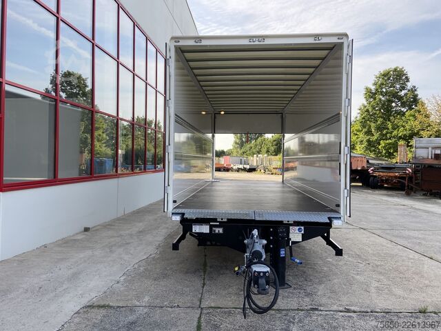 Κλειστό ρυμουλκούμενο Möslein TK0105D-L Weiß  Tandem Koffer, Ladebordwand 1,5 t + DurchladbarNeufahrzeug --