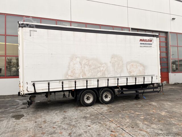 Ανοιχτό ρυμουλκούμενο με μουσαμά Möslein TPW 105 D 7,30  Tandem- Schiebeplanenanhänger zum Durchladen