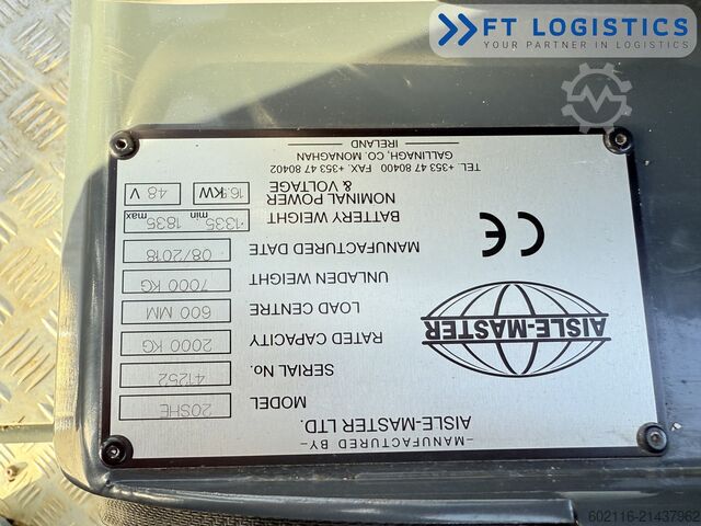 संकरी गली में चलने वाला फोर्कलिफ्ट Combilift AISLE MASTER 20SHE QUAD MAST 6950 | 76 H