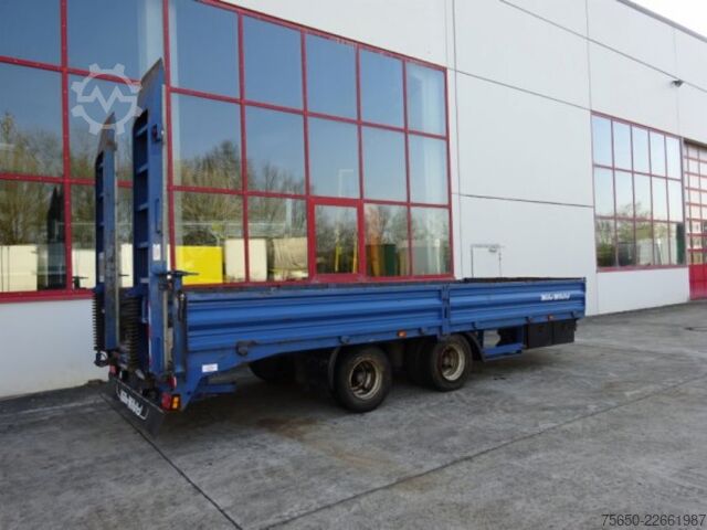 Low loader trailer Müller-Mitteltal ETUE-TA 18,0  18 t GG Tandemtieflader