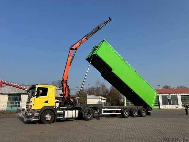 Sơ mi rơ moóc ben  Reiling Glas Recycling / Palfinger PK 18000