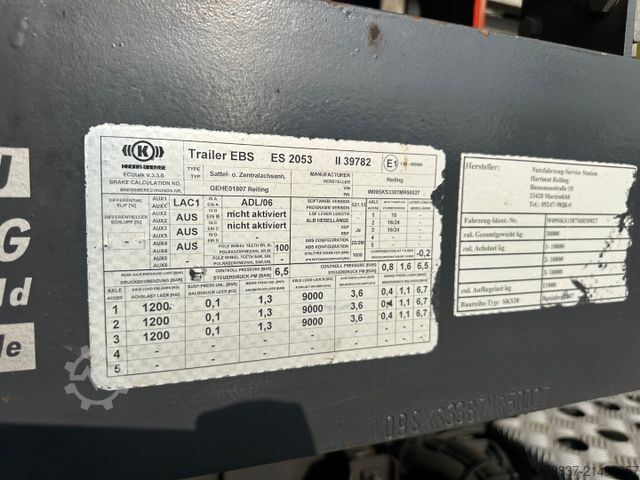 Sơ mi rơ moóc ben  Reiling Glas Recycling / Palfinger PK 18000