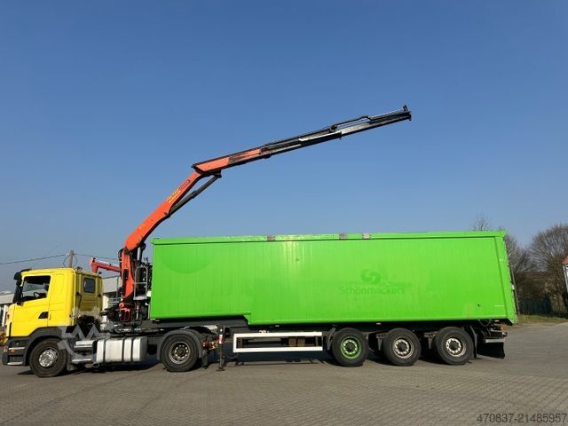 Sơ mi rơ moóc ben  Reiling Glas Recycling / Palfinger PK 18000