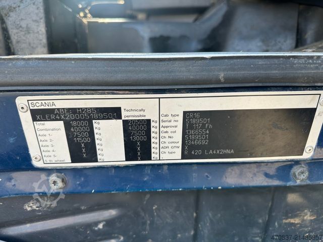 Sơ mi rơ moóc ben  Reiling Glas Recycling / Palfinger PK 18000