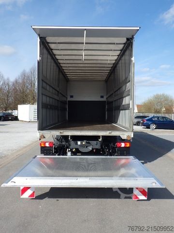 Samochód ciężarowy z plandeką typu platforma MERCEDES-BENZ 1327 L Atego 4 Pritsche 7,3m/LBW/AHK/Klima/55tkm