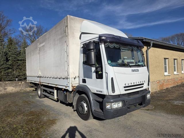 ফ্ল্যাটবেড ট্রাক, টার্প সহ IVECO 120E25 Pritsche&Plane,Ladebordwand 1,5 To