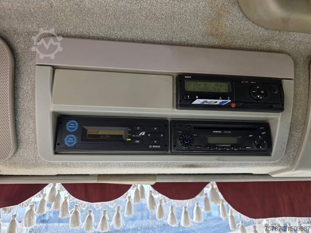 ফ্ল্যাটবেড ট্রাক, টার্প সহ IVECO 120E25 Pritsche&Plane,Ladebordwand 1,5 To