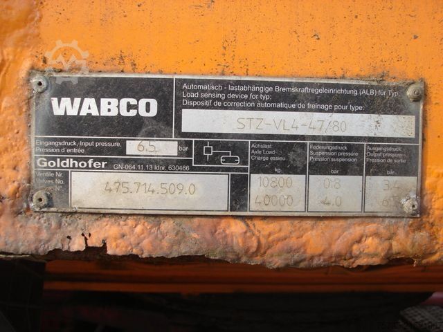 Nízkopodlažný náves GOLDHOFER STZ VL4-47/80 Tiefladerauflieger 4xLenk+Funk