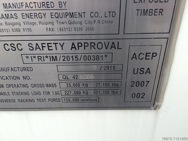 रीफ़र कंटेनर 40 Fuss Kühlcontainer Kühlzelle Reefer Daikin 2013