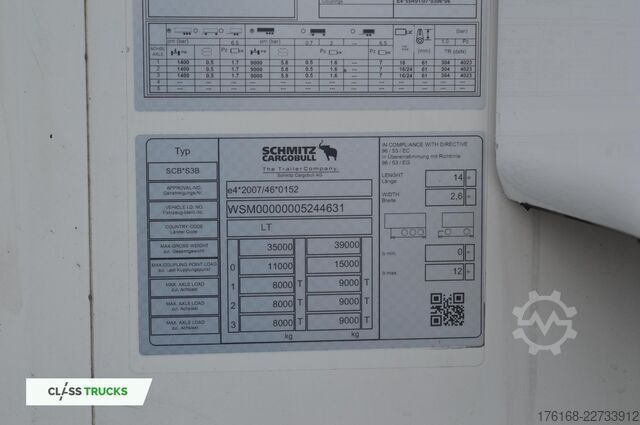 Semi-reboque frigorífico SCHMITZ CARGOBULL SKO FP 60 ThermoKing SLXi 300