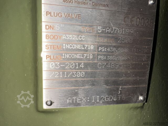 Katup industri Della Foglia, Mokveld, Pentair, HP, Industriearmaturen,