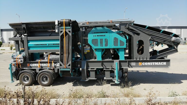 Mobil krossanläggning / stenknus Constach Mobil Crushing Plant 120 T/H mobile secondary impact crusher