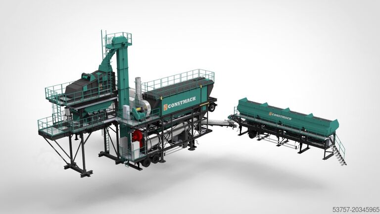 Asfalta maisīšanas iekārta / Asfalta rūpnīca Constmach Asphalt Plant Mobile 160 TPH drum mix asphalt plant