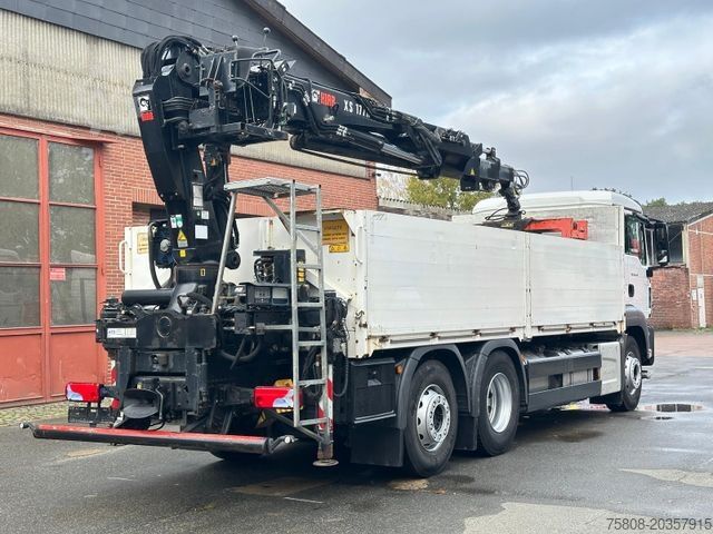 د کرین چې په لاری کې نصب شوی MAN TGS 26.440 Baustoff Hiab XS177 K Lenk Navi