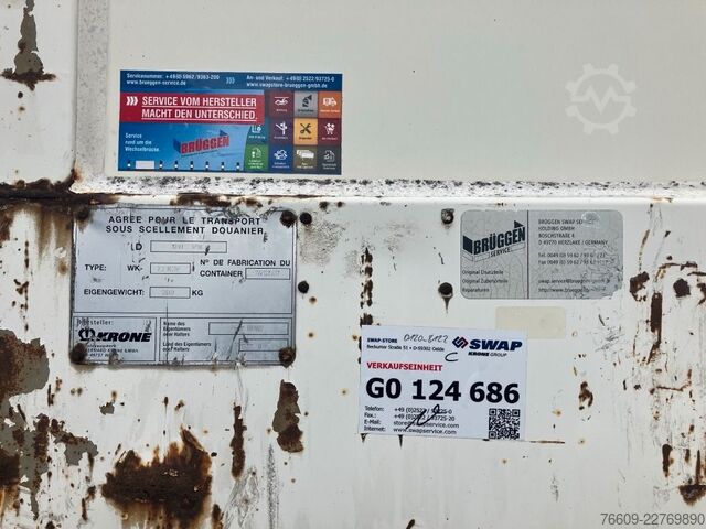Reboque de carroçaria intercambiável KRONE Wechselbrücke Koffer
