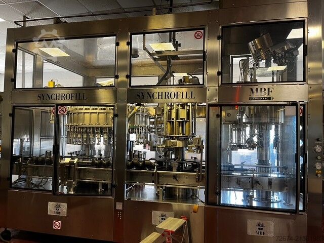 Fylle-monoblok til flasker MBF syncrofil 36/144OLV-6/360R