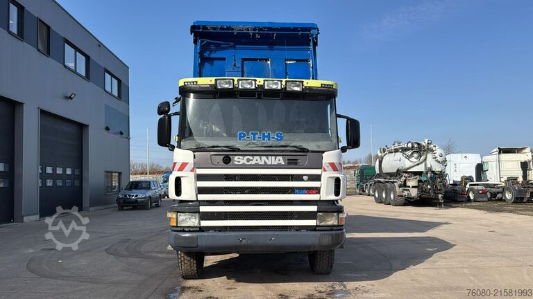 3-sidet tippelad Scania 124 - 400 (MANUAL PUMP / BIG HUB / GRAND PONT /...