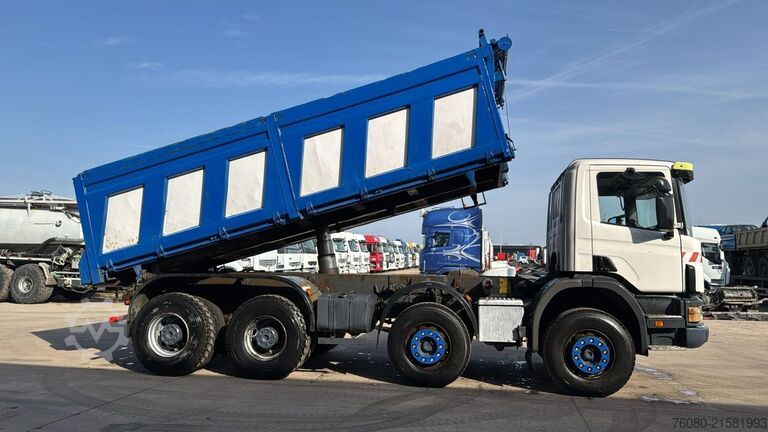 3-sidet tippelad Scania 124 - 400 (MANUAL PUMP / BIG HUB / GRAND PONT /...