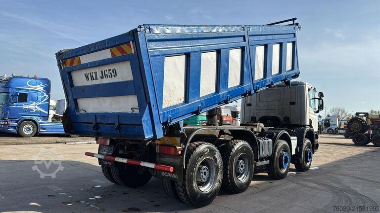 3-sidet tippelad Scania 124 - 400 (MANUAL PUMP / BIG HUB / GRAND PONT /...