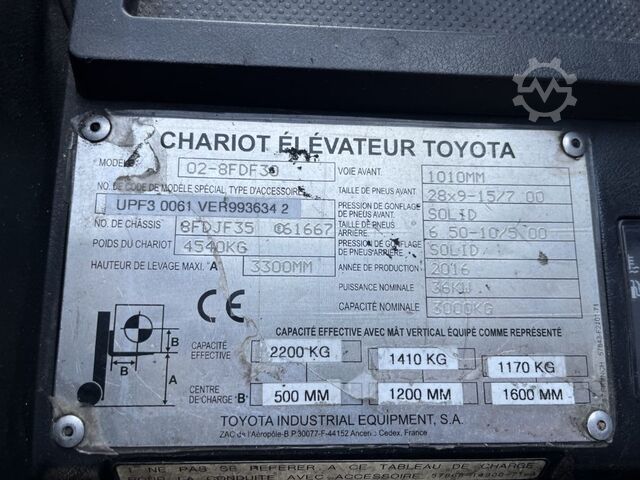 Empilhadeira diesel Toyota 8FDF30